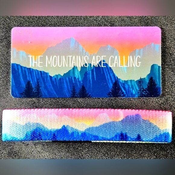 ZOX "THE MOUNTAINS ARE CALLING" #6932 SUPER RARE MOON CUT COLLECTIBLE WRISTBAND - Picture 4 of 6